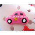 new arrival pink series lovely car mode rubber shoes charm